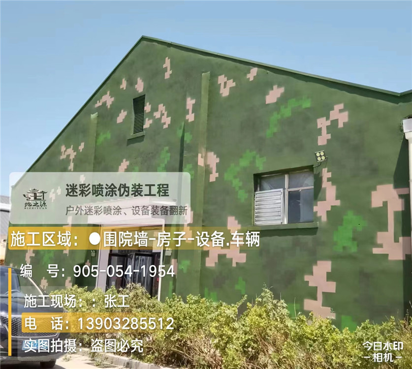 茂名外墙数码迷彩漆施工报价清单(100㎡标准墙面测算)